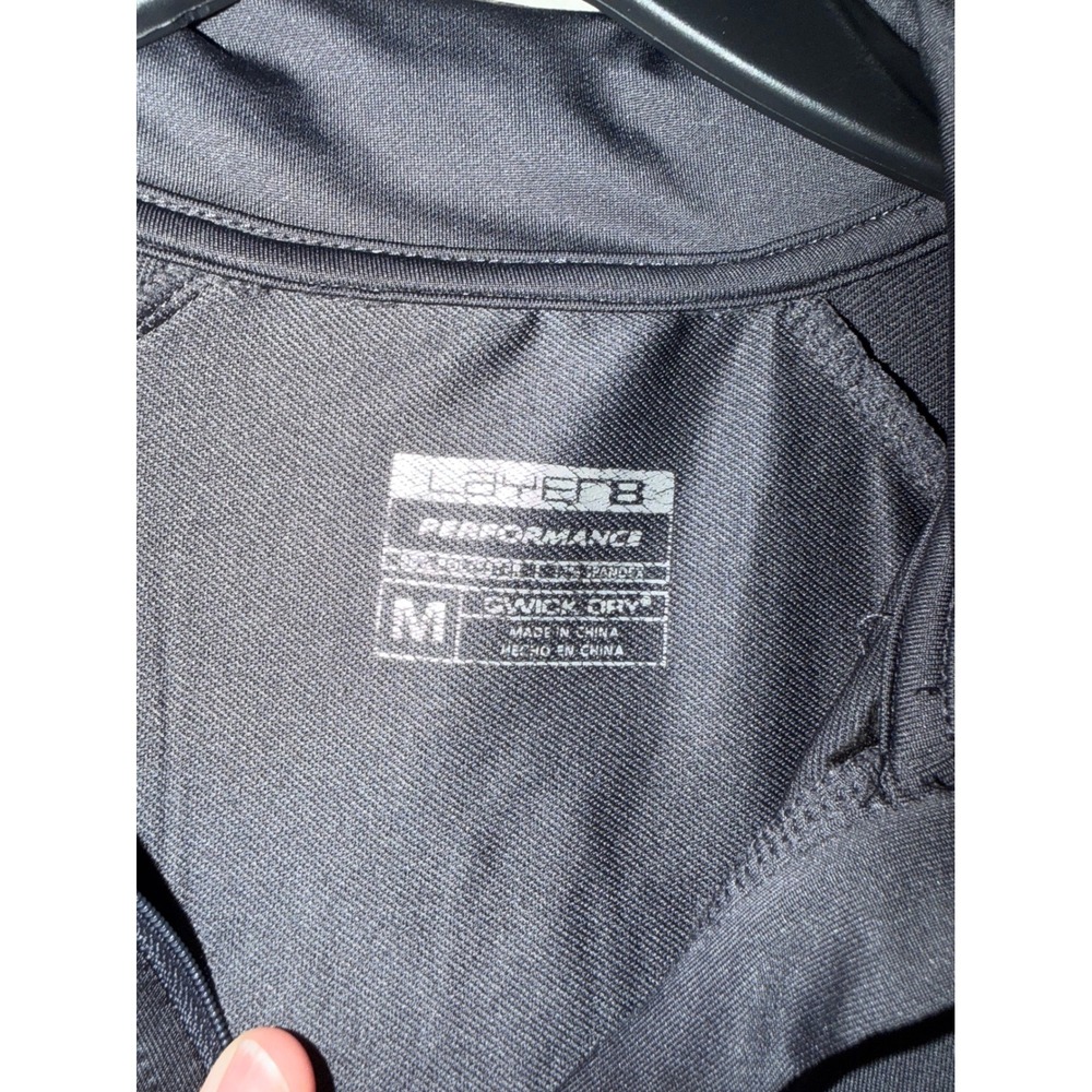 Layer 8 Womens Qwick Dry Quarter Zip Performance Pullover Gray Size Medium - Picture 3 of 6